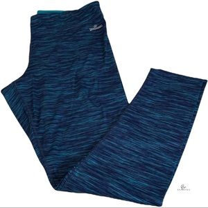 Spaulding Women Large turquoise ankle gym leggings